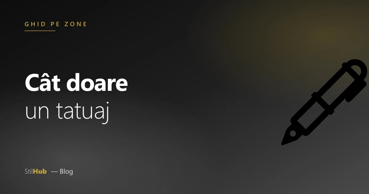 Cât doare un tatuaj