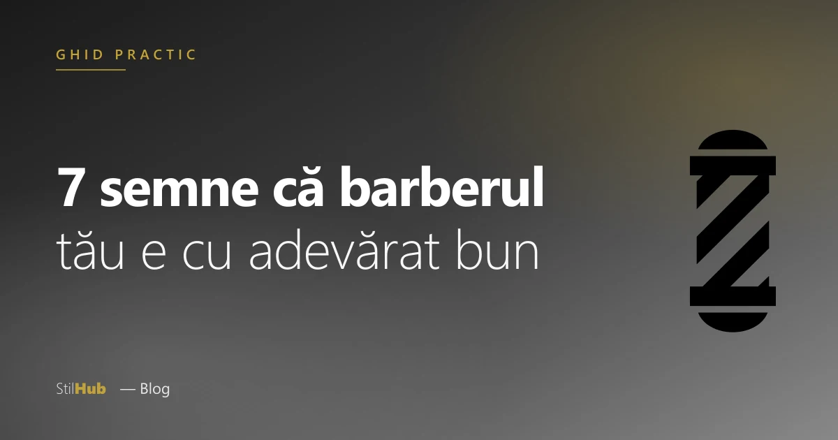 7 semne că barberul tău e bun