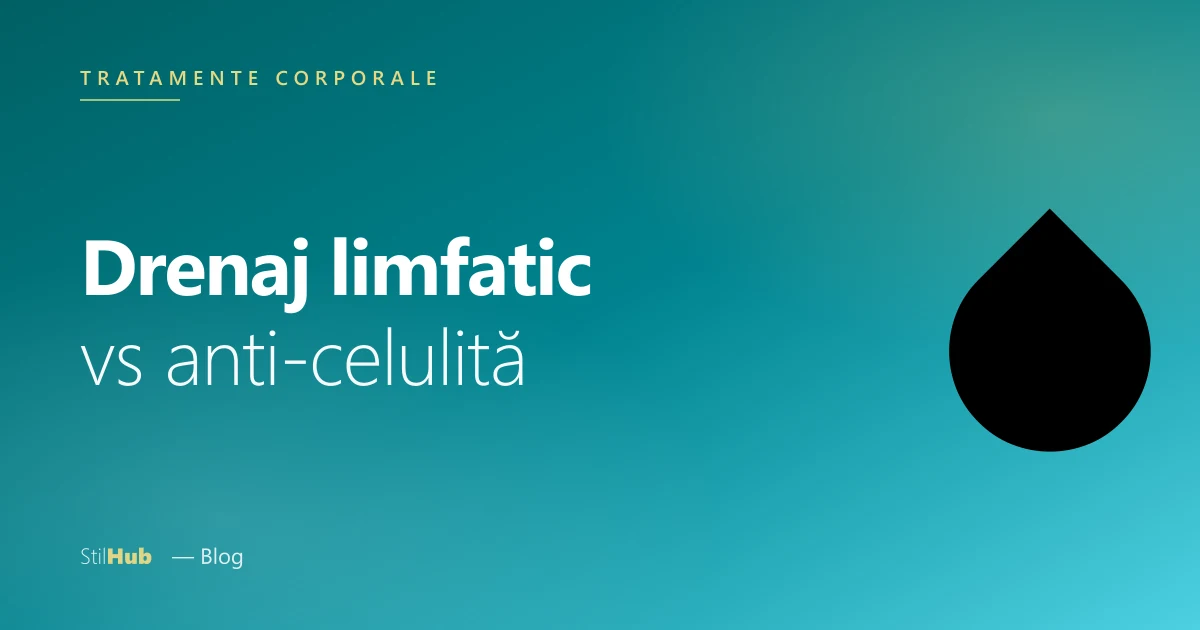 Drenaj limfatic vs celulită