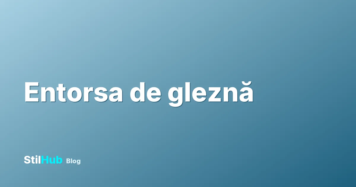 Entorsă de gleznă pe gheață: ce faci și cât durează recuperarea