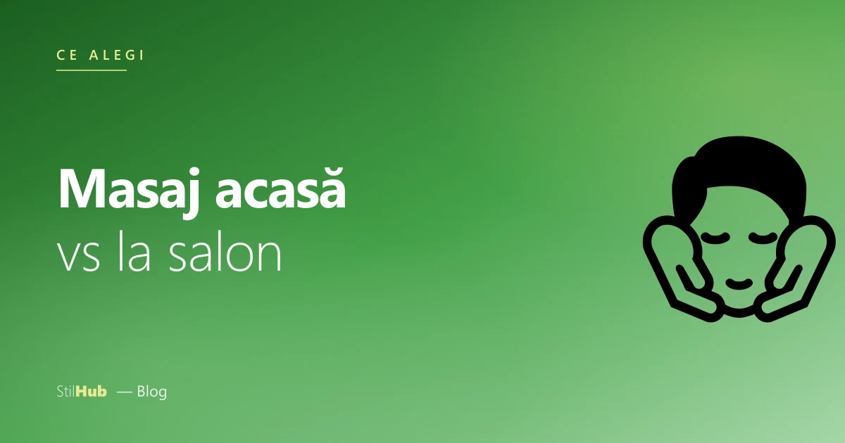 Masaj la domiciliu vs salon