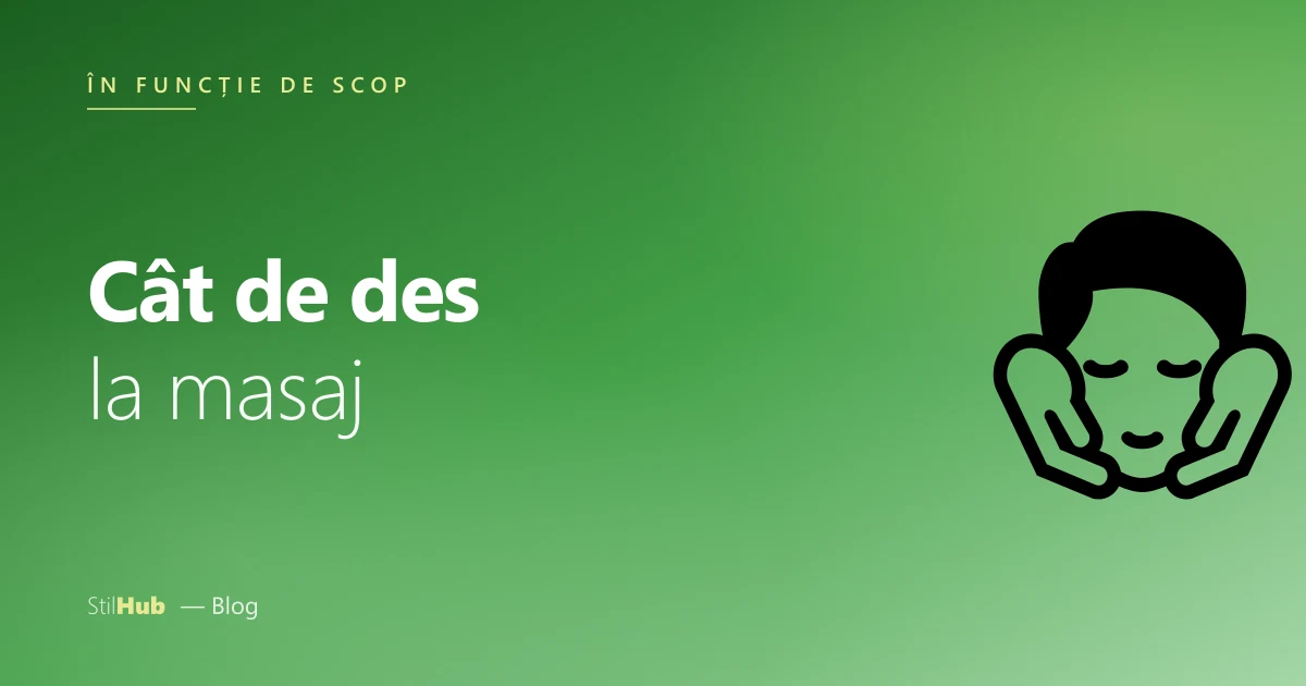 Cât de des la masaj