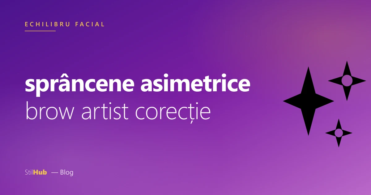 Sprâncene asimetrice