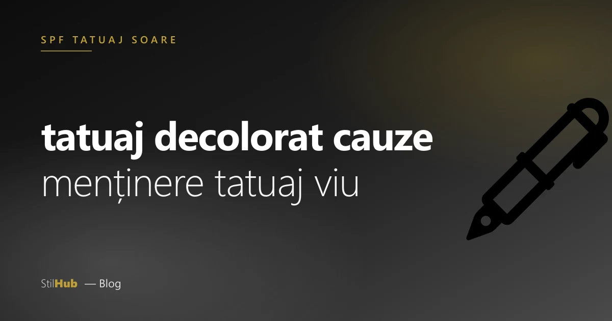Tatuaj decolorat