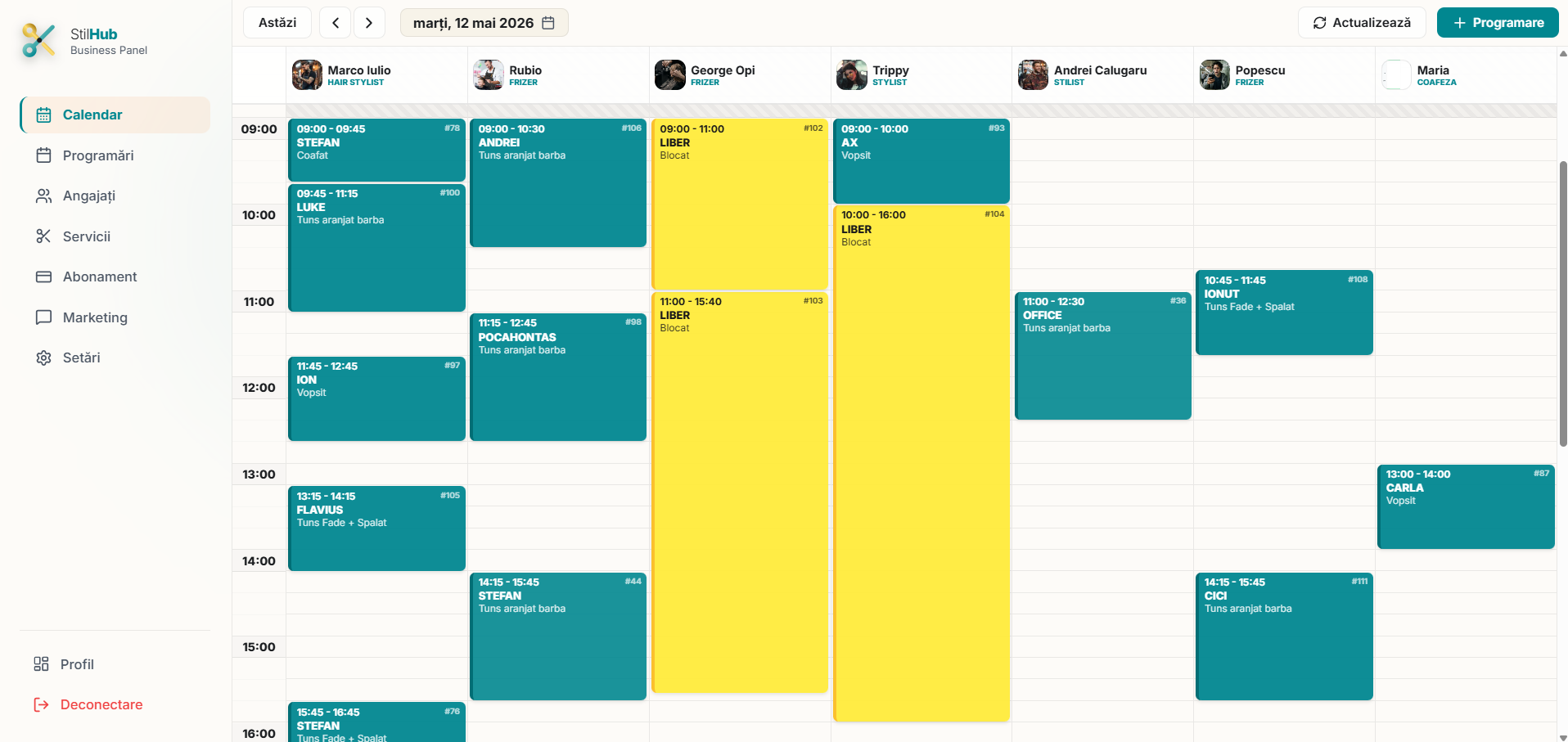 StilHub Business Panel